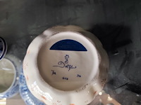 2 porseleinen vazen delft, porseleinen bonbonniere delft - afbeelding 9 van  9