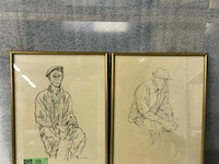 2 potloodtekeningen - afbeelding 1 van  1