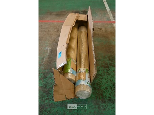 2 privacyscherm met bamboe-look - afbeelding 1 van  5