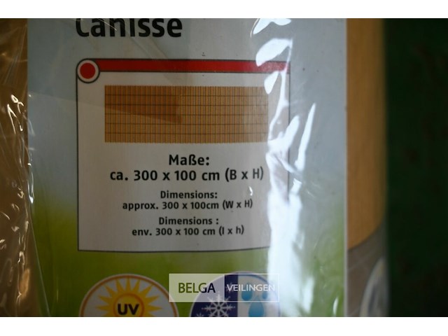 2 privacyscherm met bamboe-look - afbeelding 4 van  5