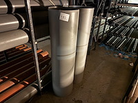 2 pvc afvoerbuizen - grijs - dia 400 - afbeelding 1 van  3