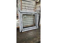 2 pvc draai- kiepraam - wit binnenzijde - antraciet buitenzijde - afbeelding 1 van  5