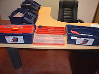 2 pvc gereedschapkisten fayg, pvc vakkendoos met koppelstukken, 2 vulkan lokring krimptangen (b425) - afbeelding 5 van  8