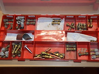 2 pvc gereedschapkisten fayg, pvc vakkendoos met koppelstukken, 2 vulkan lokring krimptangen (b425) - afbeelding 6 van  8