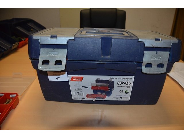 2 pvc gereedschapkisten fayg, pvc vakkendoos met koppelstukken, 2 vulkan lokring krimptangen (b425) - afbeelding 8 van  8