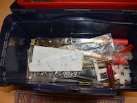 2 pvc gereedschapskisten fayg, 2 pvc vakkendozen met koppelstukken, 2 vulkan lokring krimptangen (b425) - afbeelding 3 van  13