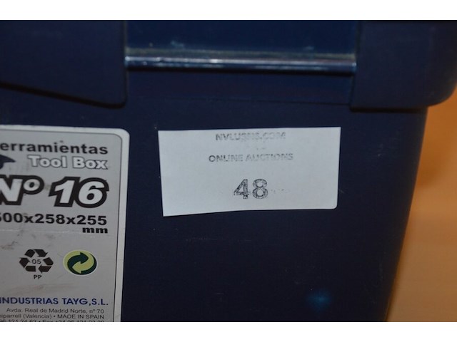 2 pvc gereedschapskisten fayg, 2 pvc vakkendozen met koppelstukken, 2 vulkan lokring krimptangen (b425) - afbeelding 10 van  13