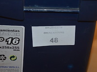 2 pvc gereedschapskisten fayg, 2 pvc vakkendozen met koppelstukken, 2 vulkan lokring krimptangen (b425) - afbeelding 10 van  13