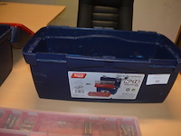 2 pvc gereedschapskisten fayg, 2 pvc vakkendozen met koppelstukken, 2 vulkan lokring krimptangen (b425) - afbeelding 11 van  13