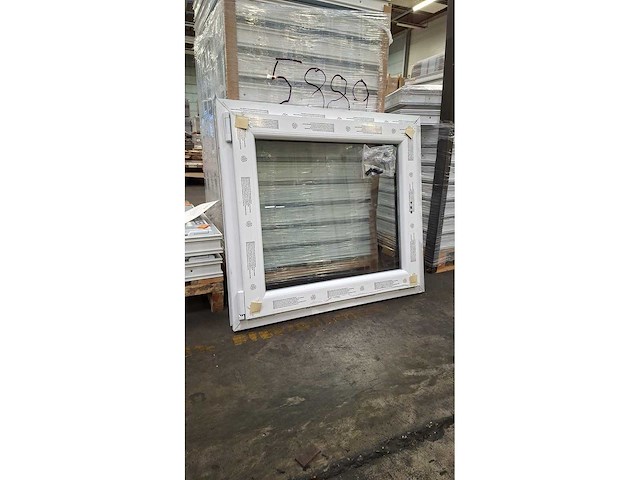 2 pvc ramen – wit/antraciet – volledige raamgehelen - afbeelding 2 van  5