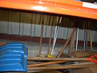 2 pvc werkkoffers gevuld met klein handgereedschap, dopsleutelset, vergrootglas, schuppen - afbeelding 4 van  8