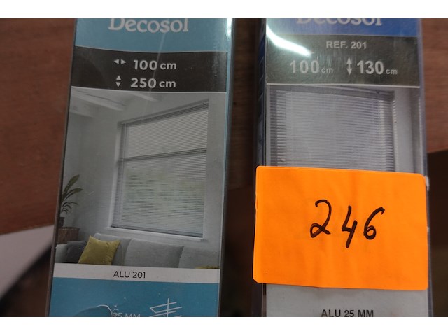 2 raamlamellen decosol h.1,30 x b.1,00 m - afbeelding 3 van  3