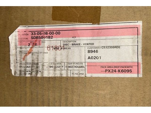 2 remschijven landrover - afbeelding 3 van  3