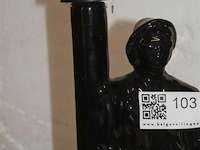 2 retro lampen ,man aan lichtpaal - afbeelding 4 van  4