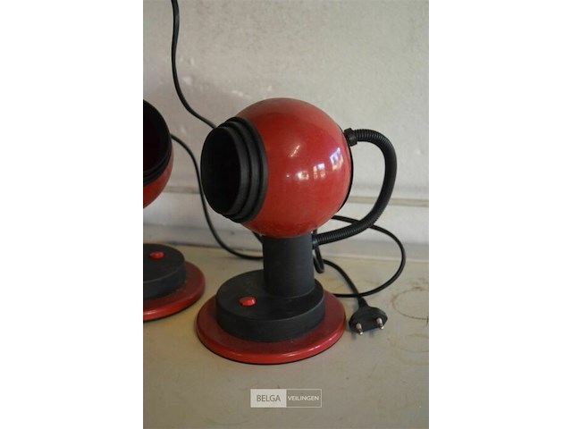 2 retro wandlampen met magneet - afbeelding 2 van  3