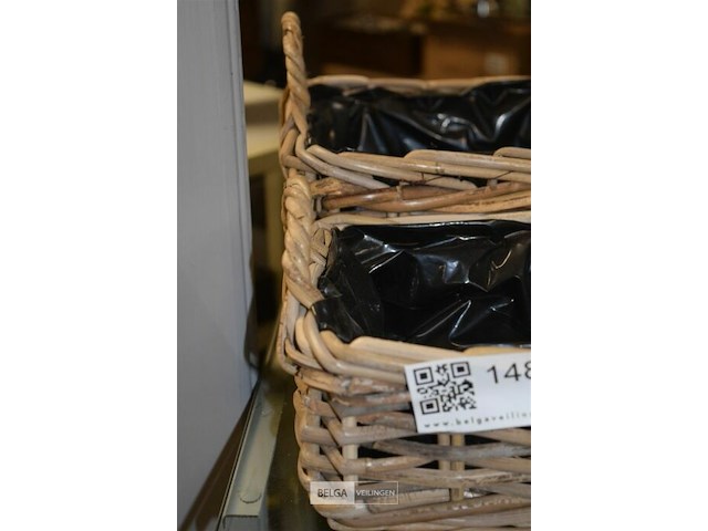 2 rieten mandjes - afbeelding 4 van  4