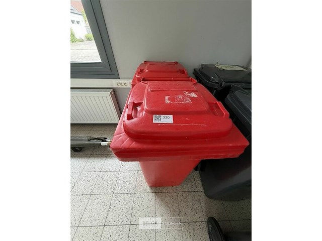 2 rode afvalcontainers - afbeelding 2 van  2