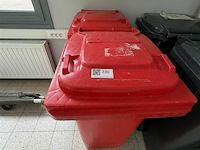 2 rode afvalcontainers - afbeelding 2 van  2