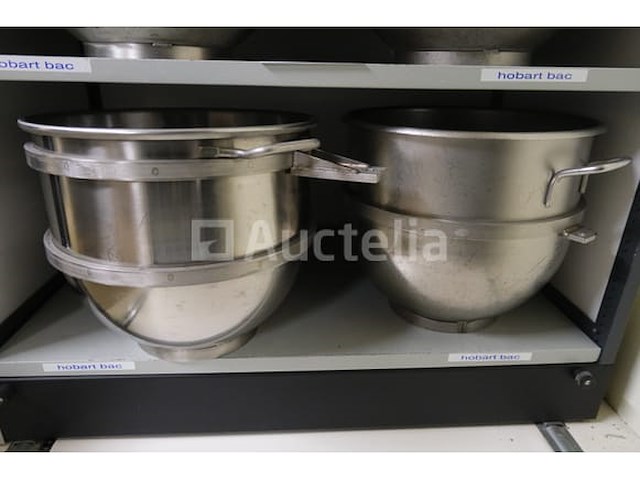 2 roestvrijstalen kommen voor de mixer - afbeelding 2 van  7