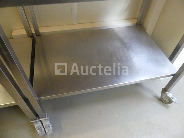 2 roestvrijstalen tafels - afbeelding 1 van  5