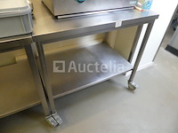 2 roestvrijstalen tafels - afbeelding 3 van  5