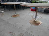2 ronde terrastafels - afbeelding 3 van  3