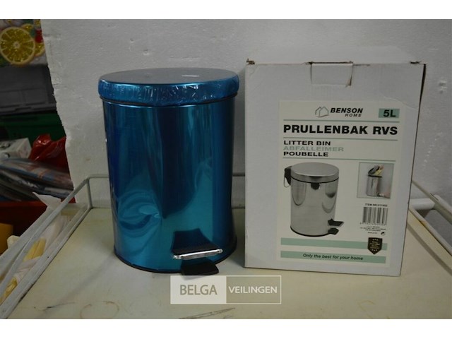2 rvs prullenbak - afbeelding 1 van  1