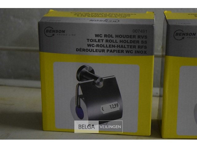2 rvs wc rol houders - afbeelding 2 van  2