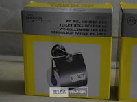 2 rvs wc rol houders - afbeelding 2 van  2