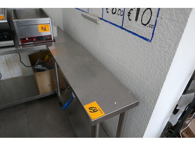 2 rvs werktafels - afbeelding 3 van  5