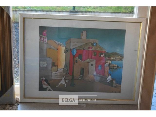 2 schiderijen en1 tekening - afbeelding 1 van  6