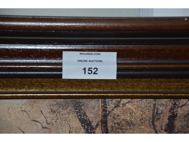 2 schilderijen in bruin houten kader afm.70x60 - afbeelding 6 van  6
