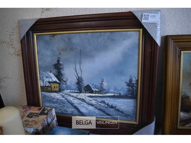 2 schilderijen met kader - afbeelding 1 van  7