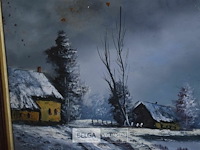 2 schilderijen met kader - afbeelding 2 van  7