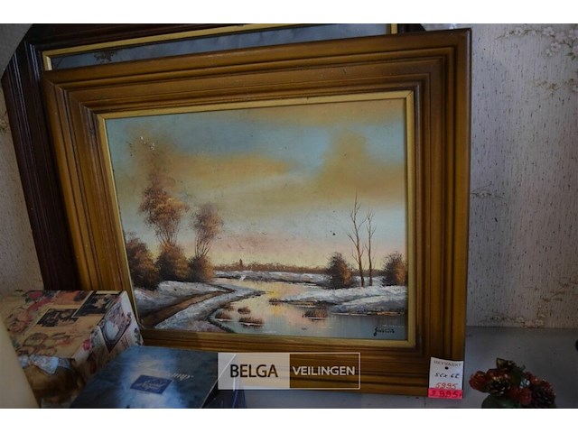 2 schilderijen met kader - afbeelding 4 van  7