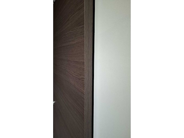 2 schuifdeuren – melamine afwerking eik antraciet – volledige deursets - afbeelding 6 van  6