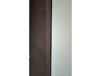 2 schuifdeuren – melamine afwerking eik antraciet – volledige deursets - afbeelding 6 van  6