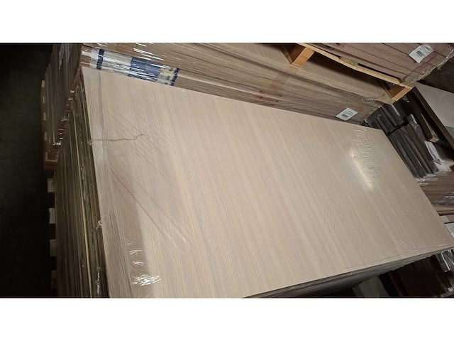 2 schuifdeuren – melamine afwerking eik wit – volledige deursets - afbeelding 8 van  8