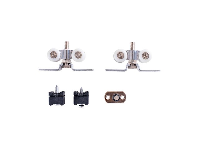 2 schuifdeuren – melamine afwerking eik wit – volledige deursets - afbeelding 6 van  8