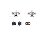 2 schuifdeuren – melamine afwerking eik wit – volledige deursets - afbeelding 6 van  8