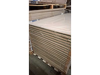 2 schuifdeuren – melamine afwerking eik wit – volledige deursets - afbeelding 7 van  8