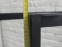 2 sets van 2 u poten in zwart metaal 77x74cm (nieuw in doos) - afbeelding 6 van  9