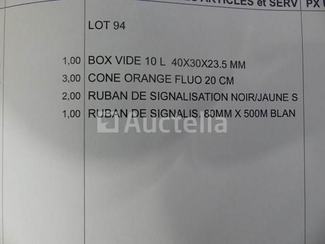 2 signaalband, 1 damband, 3 kegels, 1 lege kast 10l - afbeelding 6 van  8