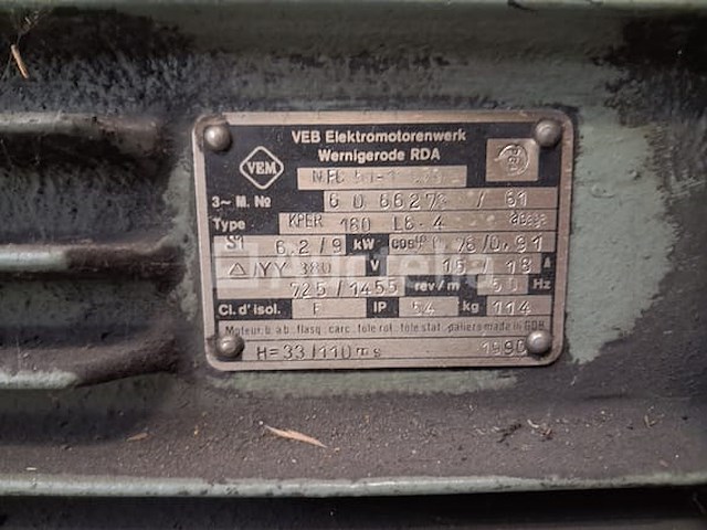 2-snelheids dahlandermotor vem motors nfc 41 / 111.79 (1990) - afbeelding 3 van  5