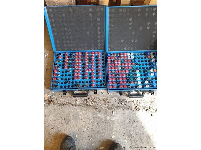 2 sorteerkoffers met ongeveer 250 sproeiers - afbeelding 1 van  1