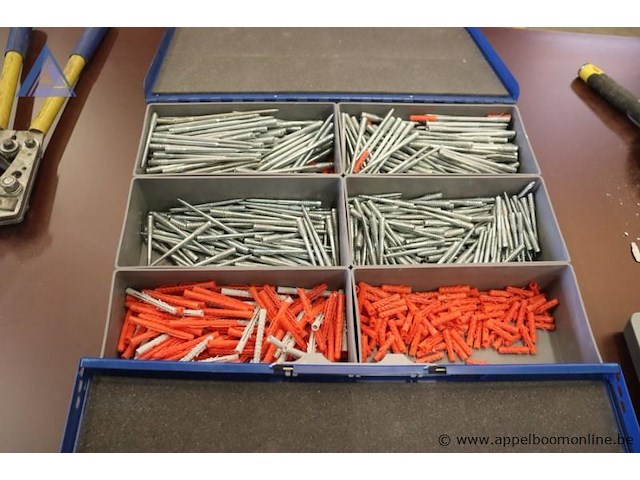 2 sorteerkoffertjes inh diverse pluggen - afbeelding 2 van  3