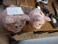 2 spaarpotten varken - afbeelding 1 van  1