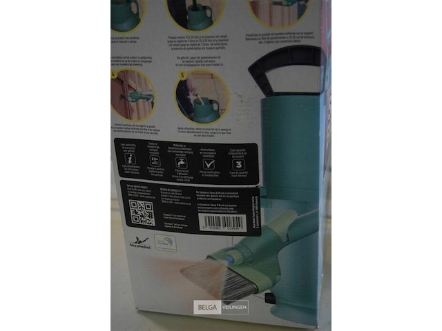 2 spray &brush 2in1 verfspuit en borstel - afbeelding 4 van  4