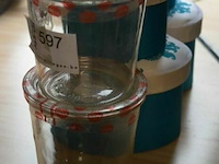 2 st inmaakglazen en 6 st opbergdoosjes - afbeelding 3 van  3