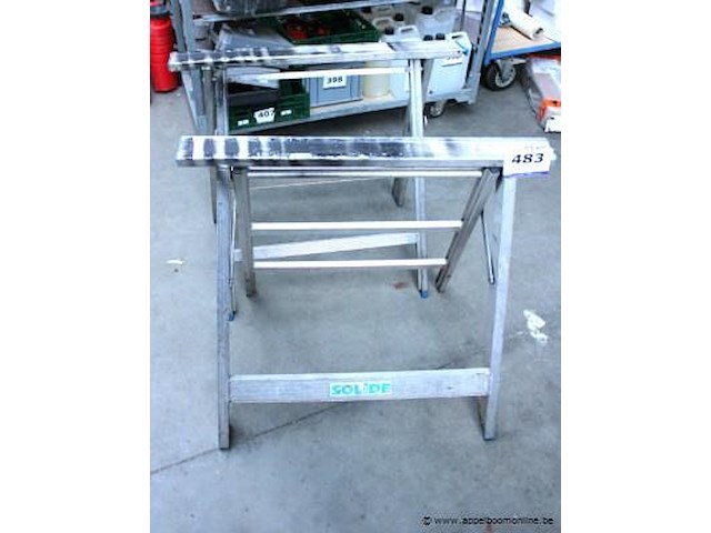 2 stalen schragen solide - afbeelding 1 van  2